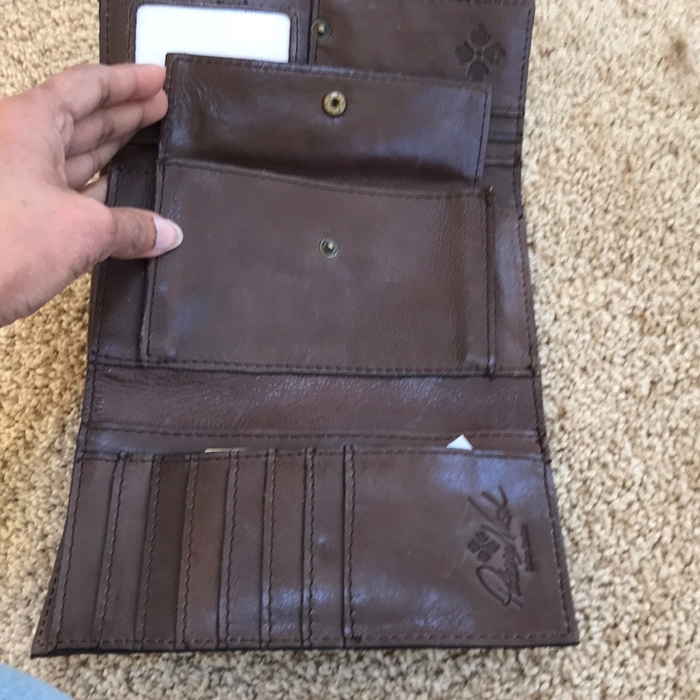 New! Patricia Nash Brown woven wallet - Picture 8 of 8